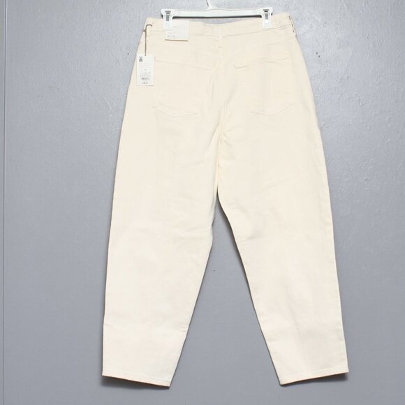 A new day nwt highest rise tapered leg cream soft denim jeans - Picture 2 of 8